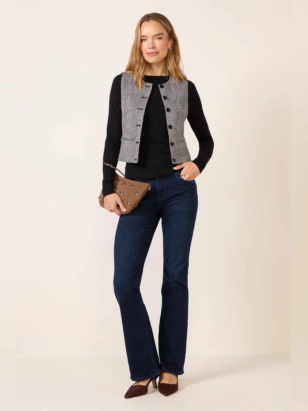 Kut Natalie Flare Color Leading Evereve Exclusive Size 4 EUC dark wash - Picture 6 of 13